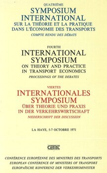 Quatrième symposium international sur la théorie et la pratique dans l'économie des transports