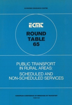 Public transport in rural areas : scheduled and non-scheduled services