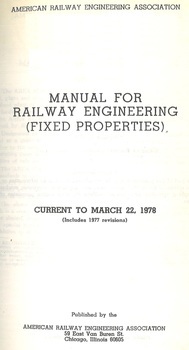 Manual for Railway engeneering (Fixed properties). Part I