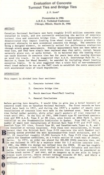 Evaluation of concrete turnout ties and bridge ties
