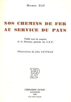 Nos chemins de fer au service du pays