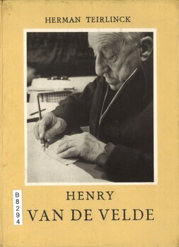 Henry Van De Velde. Monografieën over Belgische kunst