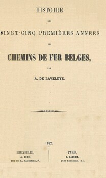 Histoire des vingt-cinq premières années des chemins de fer belges