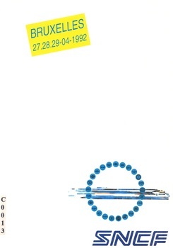 Eurailspeed 92. Bruxelles 27. 28. 29-04-1992 - Socrate. Nouveau système de vente et de distribution SNCF : les raisons d'un choix