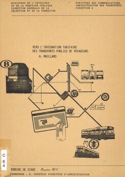 Vers l'intégration tarifaire des transports publics de voyageurs. Mémoire de stage