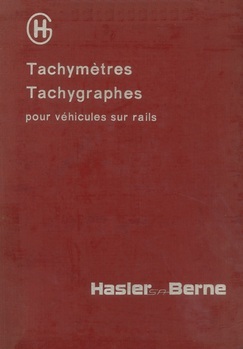Tachymètres et tachygraphes "Teloc". Indicateurs de vitesse à commande à distance "Tell" pour véhicules sur rails