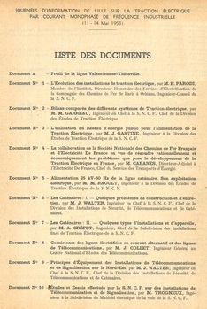 Journées d'information de Lille sur la traction électrique par courant monophasé de fréquence industrielle. 11-14 mai 1955
