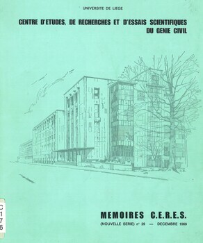 Le métro de Bruxelles. Conception générale et procédés d'exécution. Mémoires C.E.R.E.S. n° 29, décembre 1969