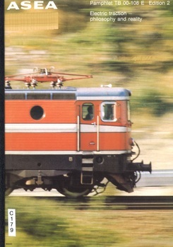 Electric traction - philosophy and reality. Electric multiple-unit trains for suburban and interurban service. Hydraulic retarders operating without energy input. Wagon hauling for marshalling yards. ASEA's all electric thyristor locomotives for main line service : the Rc series