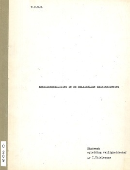 Arbeidsbeveiliging in de relaiszalen seininrichting. Eindwerk opleiding veiligheidschef