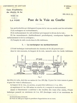 Cours d'exploitation des chemins de fer. Tome III : La voie. Pose de la voie en courbe (2° édition)