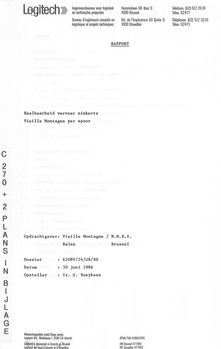 Haalbaarheid vervoer zinkerts. Vieille Montagne per spoor. Rapport