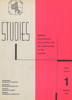 Studies. Beleidsalternatieven ten aanzien van de prijsvorming in het vervoer