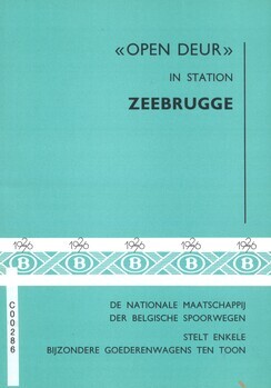 "Open deur" in station Zeebrugge. De Nationale Maatschappij der Belgische Spoorwegen stelt enkele bijzondere goederenwagens ten toon