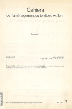 Proposition de réseau ferroviaire (trafic voyageurs) dans une optique d'aménagement du territoire wallon