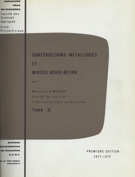 Construction métalliques et mixtes acier-béton. Tome II