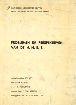 Problemen en perspektieven van de N.M.B.S. Eindverhandeling 1973-1974