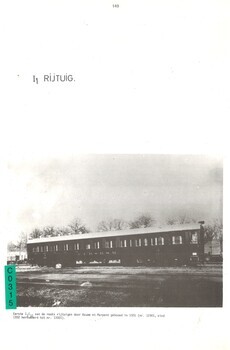 I1 rijtuig.  Uittreksel uit "Het metalen reizigersmaterieel. 1835-1950. Deel I"