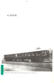 K1 Rijtuig. Uittreksel uit "Het metalen reizigersmaterieel. 1835-1950. Deel I"
