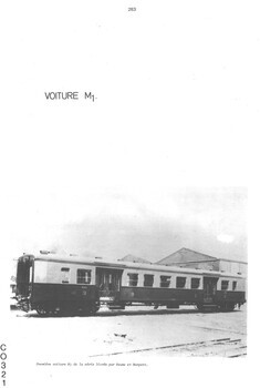 Voiture M1. Extrait de "Le matériel métallique à voyageurs. 1835-1950. Tome I"