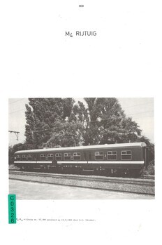 M4 Rijtuig. Uittreksel uit "Het metalen reizigermaterieel. Deel II : 1950-1987"