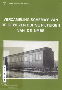 Verzameling schema's van de gewezen Duitse rijtuigen van de NMBS