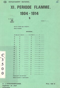 XI. Période Flamme 1904-1914. 5. Type 10. Mutations