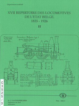 XVII. Répertoire des locomotives de l'Etat belge 1835-1926. 2.
