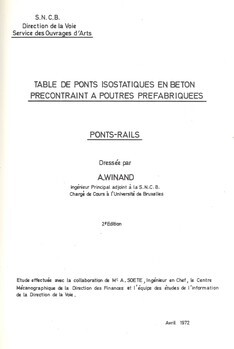Table de ponts isostatiques en béton précontraint à poutres préfabriquées- Ponts-Rails (2° Edition)