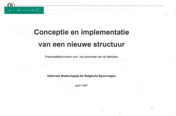Conceptie en implementatie van een nieuwe structuur. Presentatiedocument voor het personeel van de districten