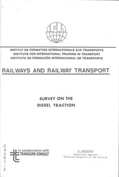 Railways and railway transport. Survey on the diesel traction