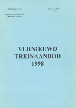 Vernieuwd treinaanbod 1998 (Document C 1491)