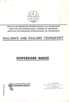 Railways and railway transport. Suspensions-bogies. Wheel-rail interface. Wheels & axles. Track-vehicle interaction