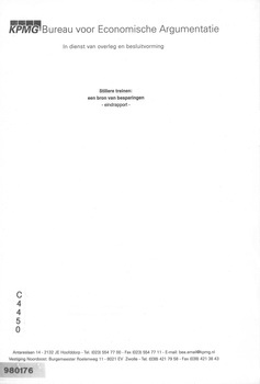Stillere treinen : een bron van besparingen. Eindrapport